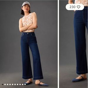 PAIGE Anessa High-Rise Wide-Leg Crop Jeans